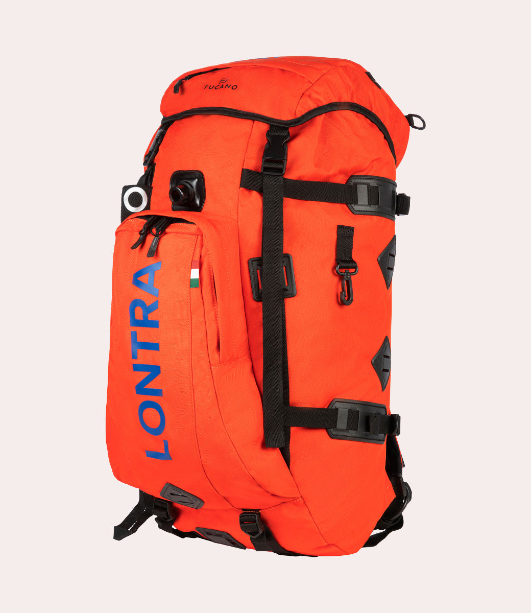 Tucano Lontra Dry-Bag-Rucksack 70L Orange Schwimmfähig