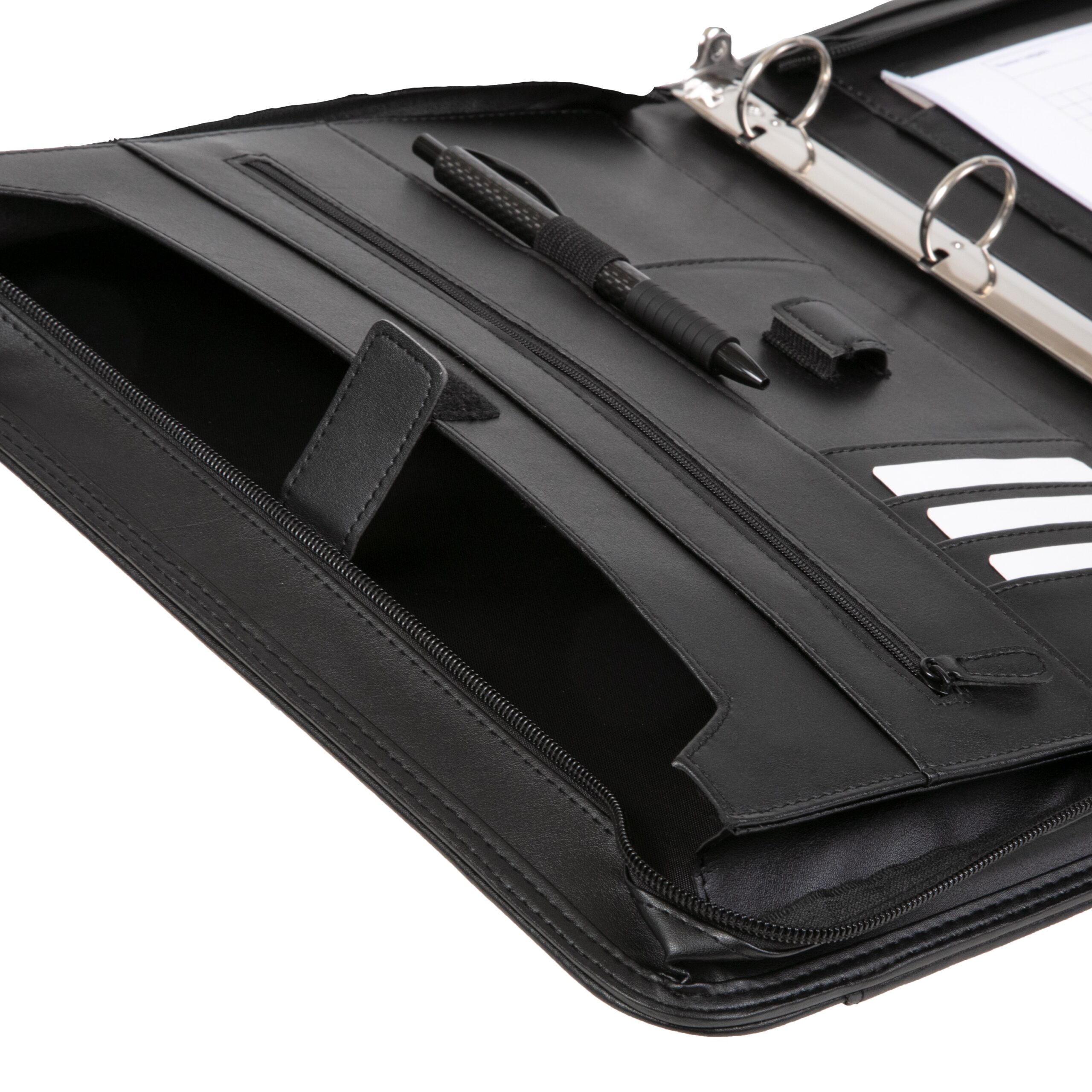 Lightpak Leonardo A4 Schreibmappe schwarz mit Griff
