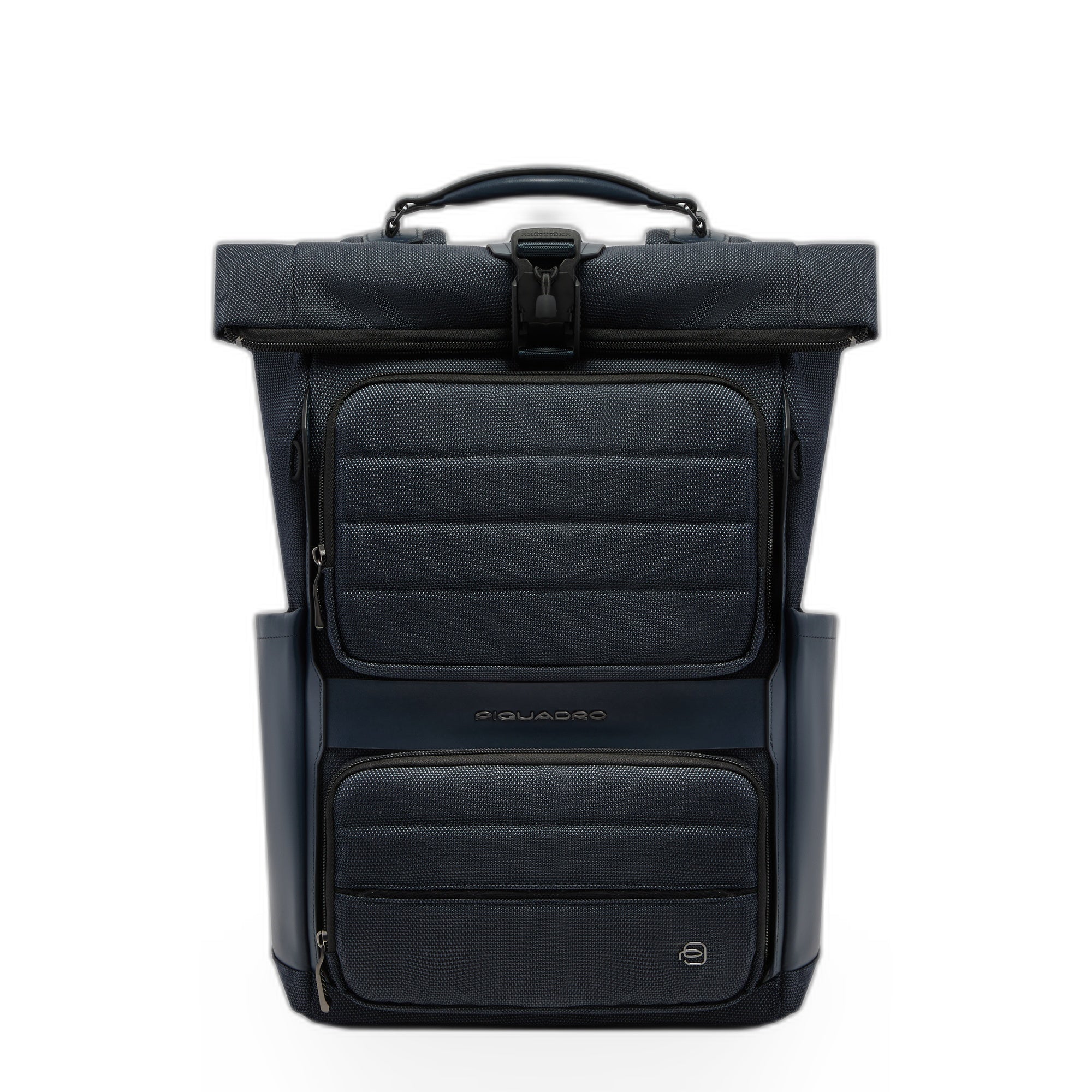 Piquadro Corner 2.0 Roll-Top Rucksack 15,6 Zoll Schwarz