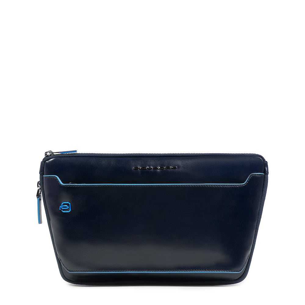 Piquadro Urban Bauchtasche Leder Dunkelblau erweiterbar
