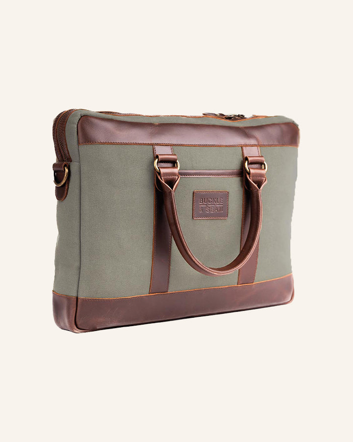 Buckle & Seam Venture Aktentasche Laptoptasche 16 Zoll Blau