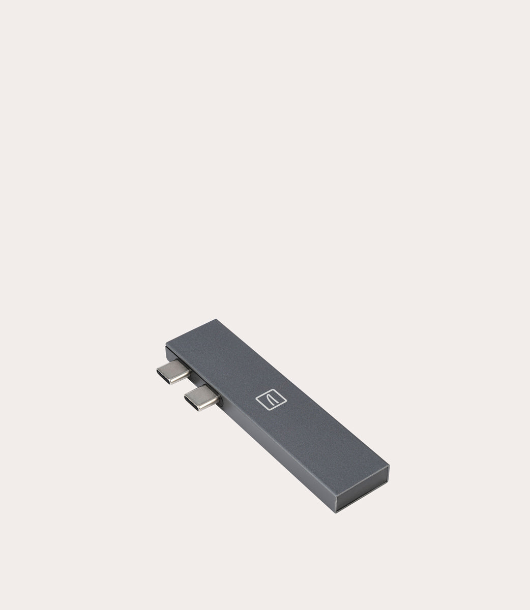 Tucano 4-in-1 Type-C Hub Grau USB 100W PD
