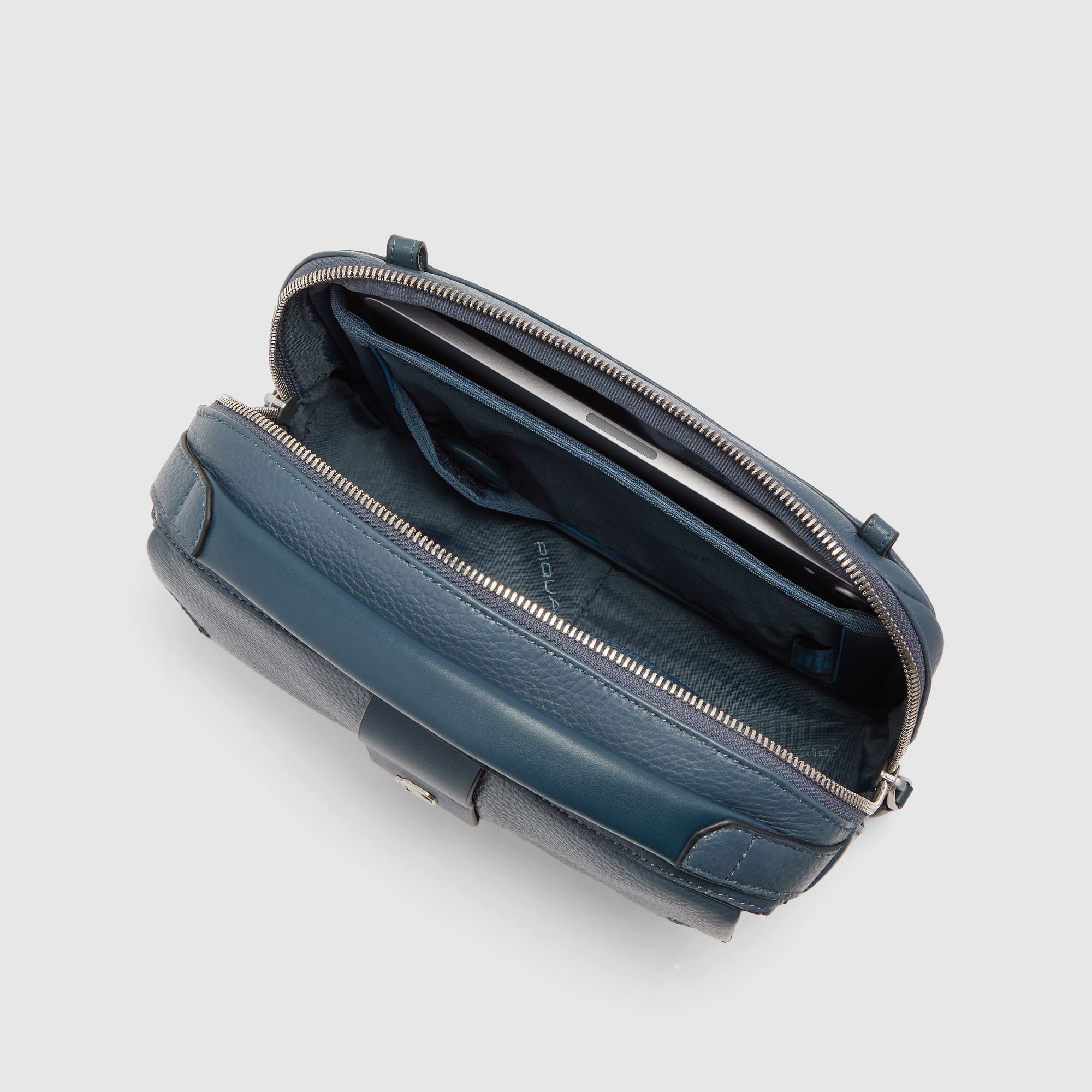 Piquadro Urban Umhängetasche Leder Schwarz iPad mini