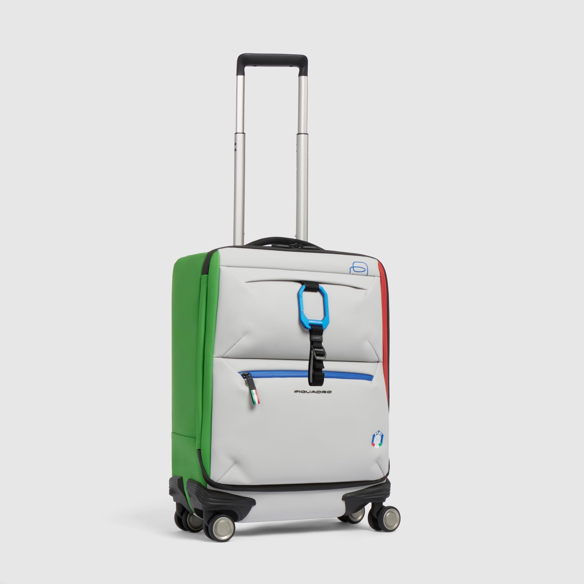 Piquadro PQ-Light Kabinen-Trolley 4 Rollen gummiert bordeaux
