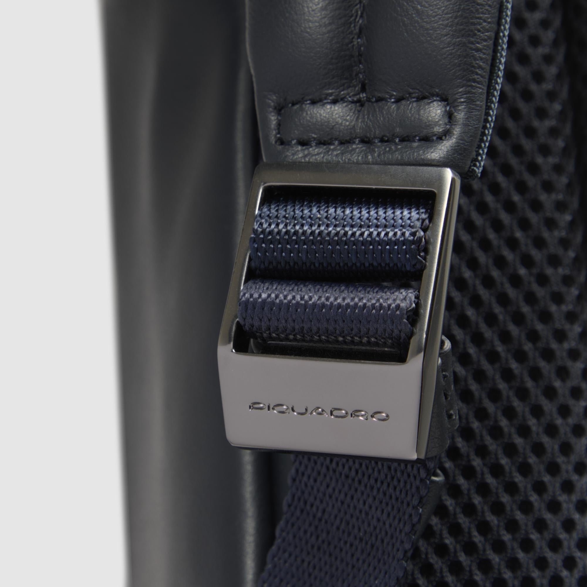 Piquadro Black Square Rucksack 14 Zoll Schwarz Klein