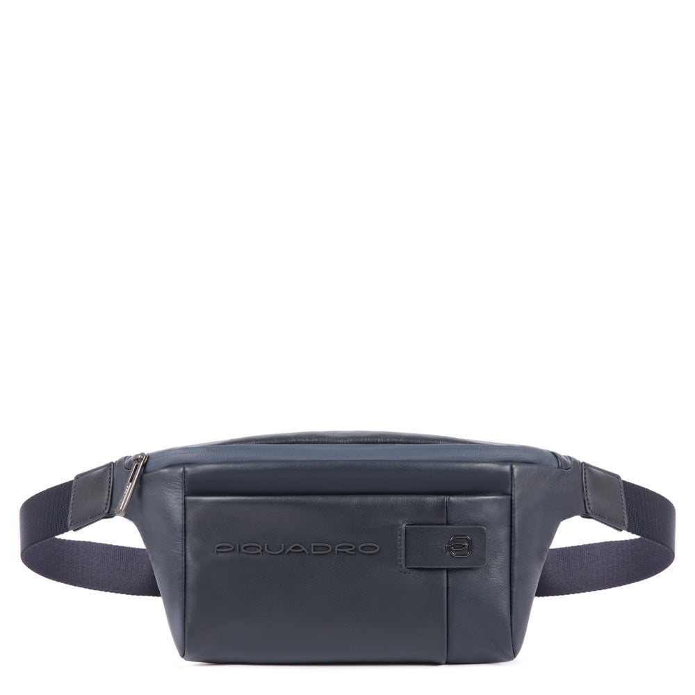 Piquadro Urban Bauchtasche Herren Schwarz Leder