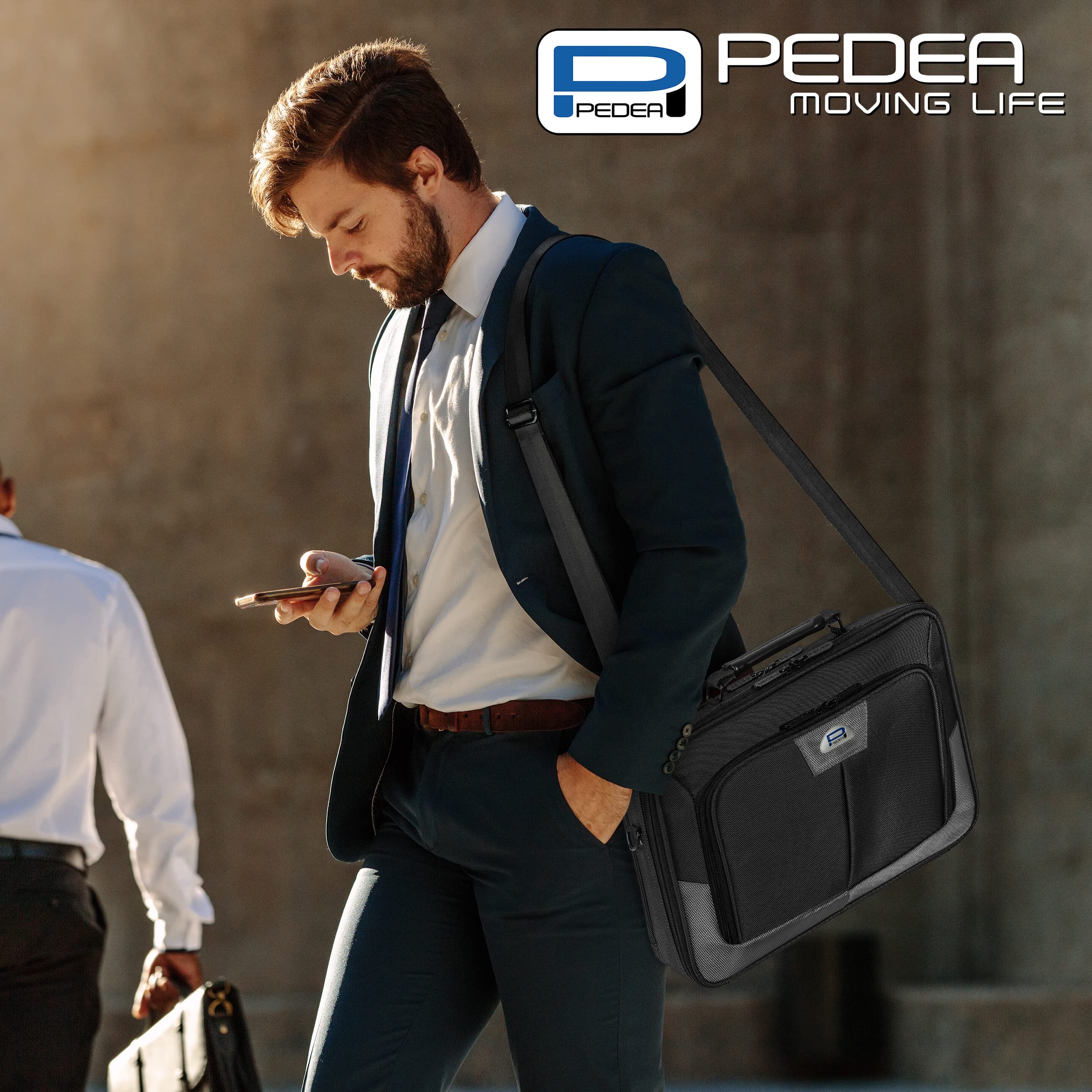 Pedea Premium Laptoptasche 15,6 Zoll Grau gepolstert
