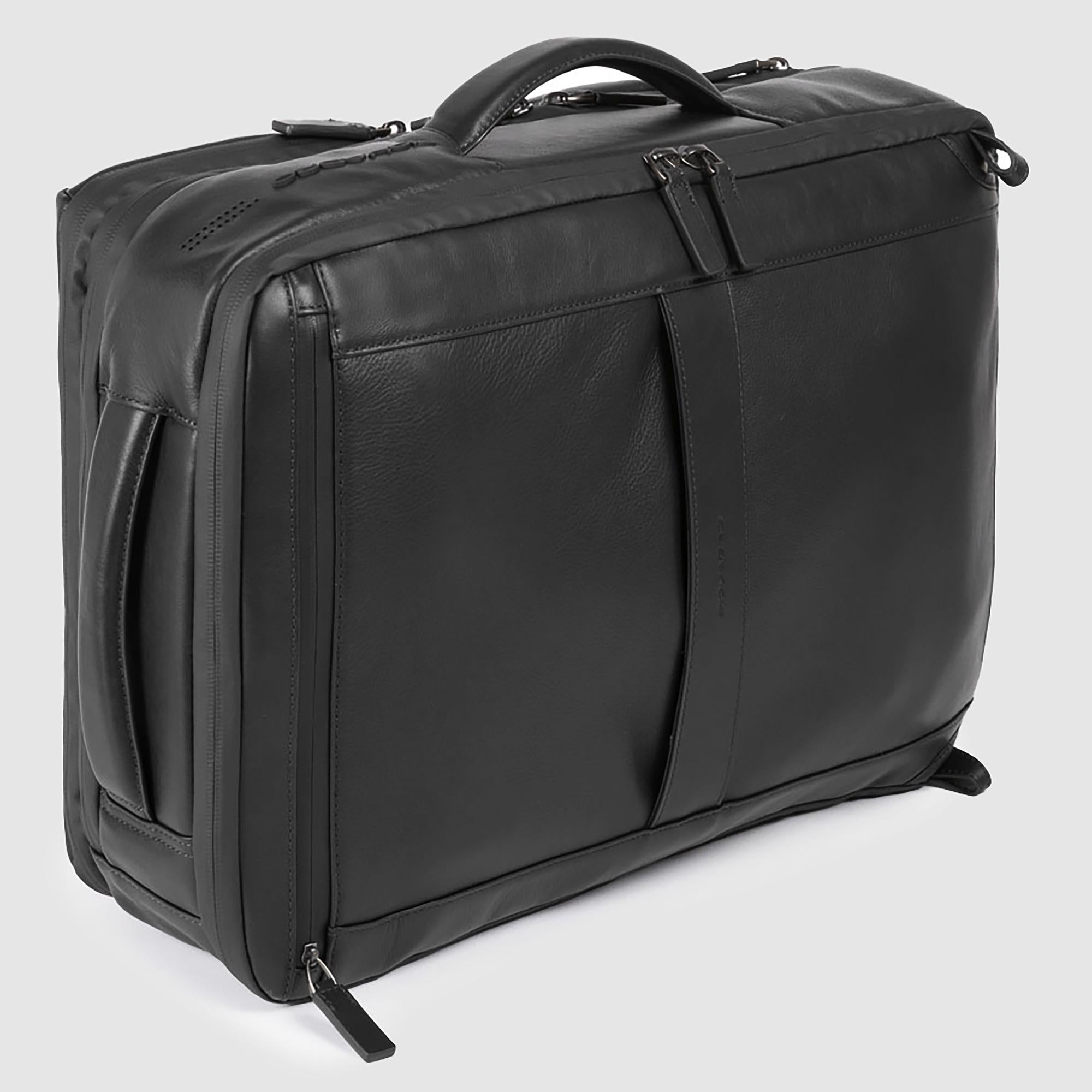 Piquadro Urban Herren Rucksack 17,3 Zoll Schwarz Laptop