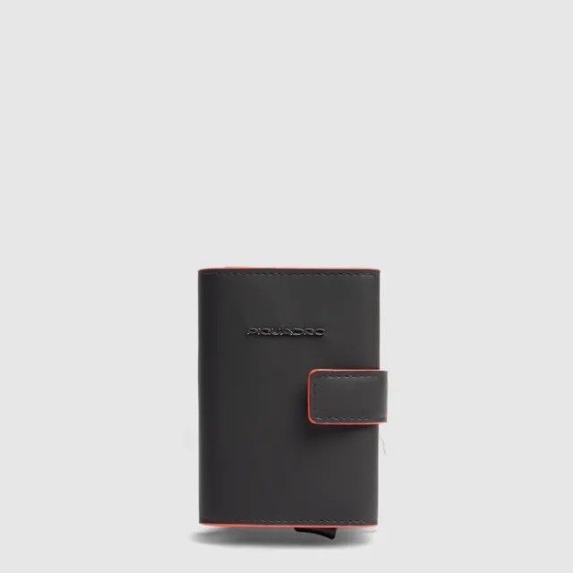 Piquadro x Audi F1 Automatik Kartenetui N schwarz RFID