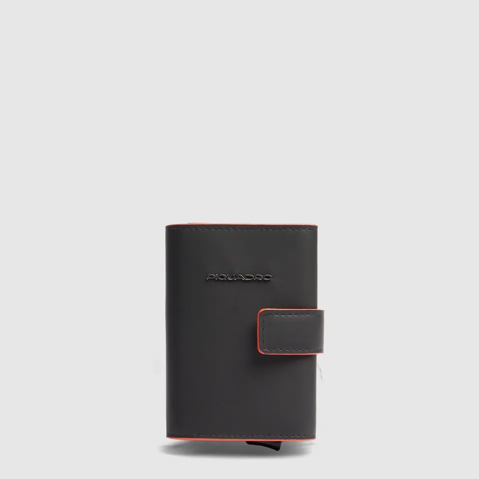 Piquadro x Audi F1 Automatik Kartenetui N schwarz RFID