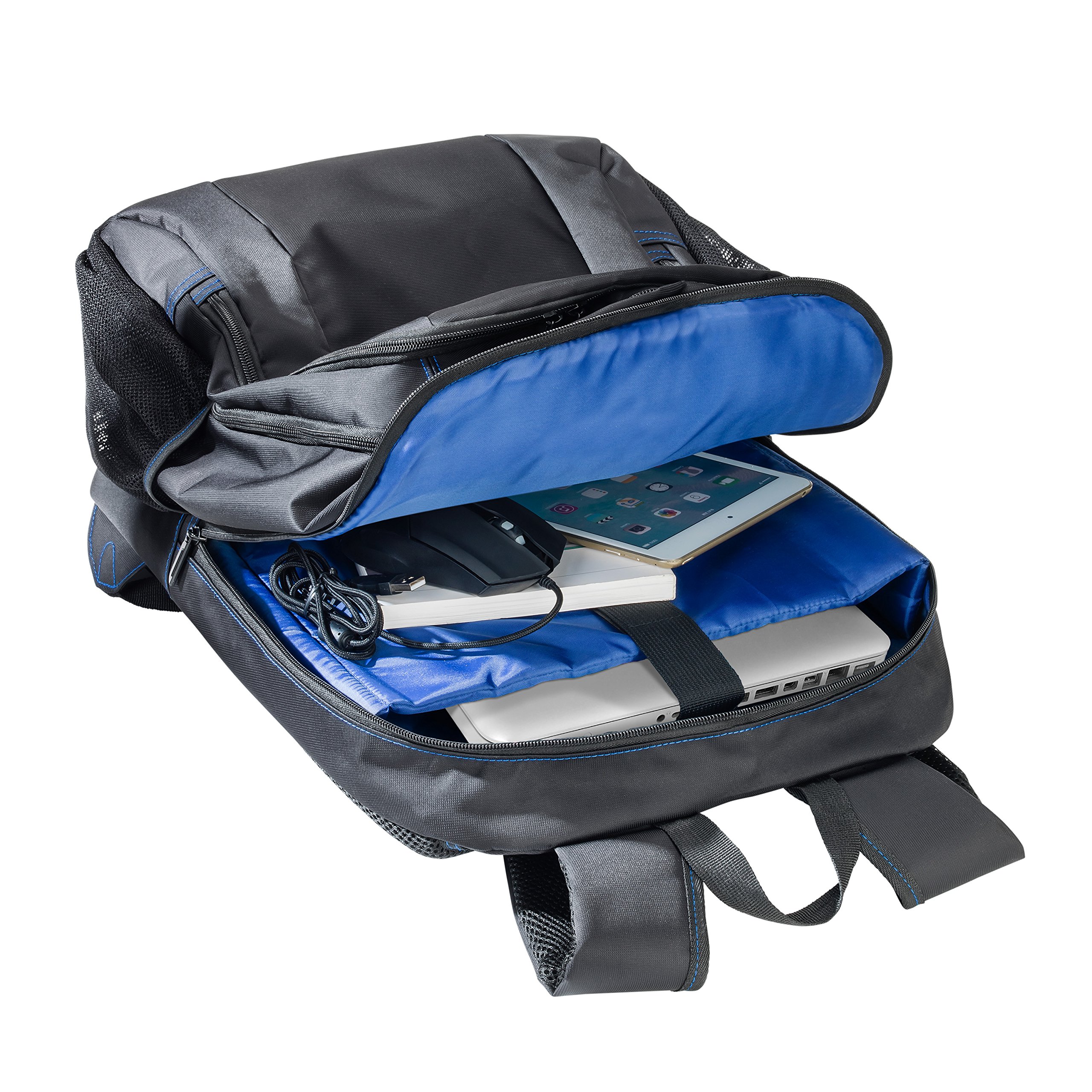Pedea First One Laptop Rucksack 17,3 Zoll Blau wasserabweisend