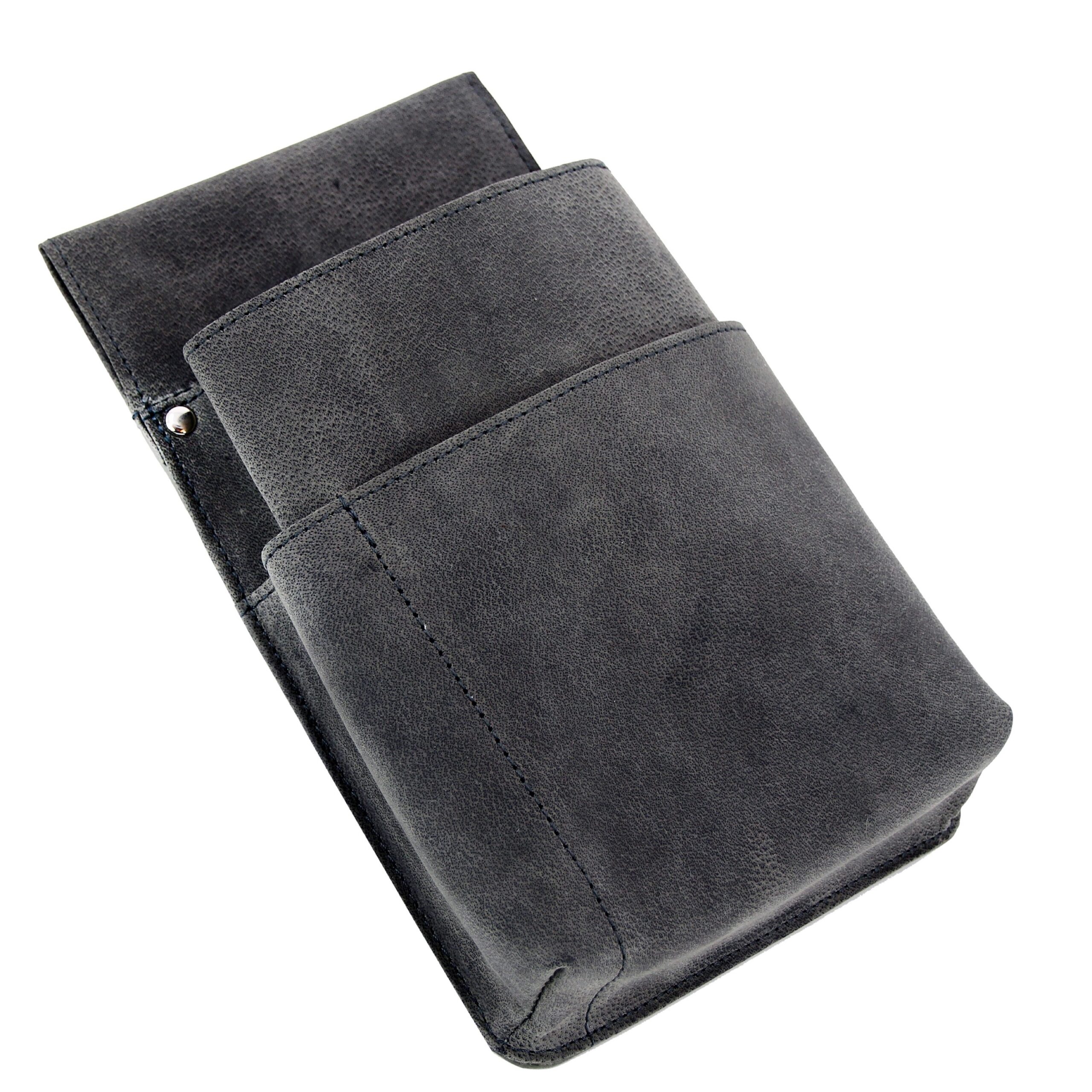 Lightpak Kellnerbörsen Gürteltasche Grau Hunter-Leder 22x15x4