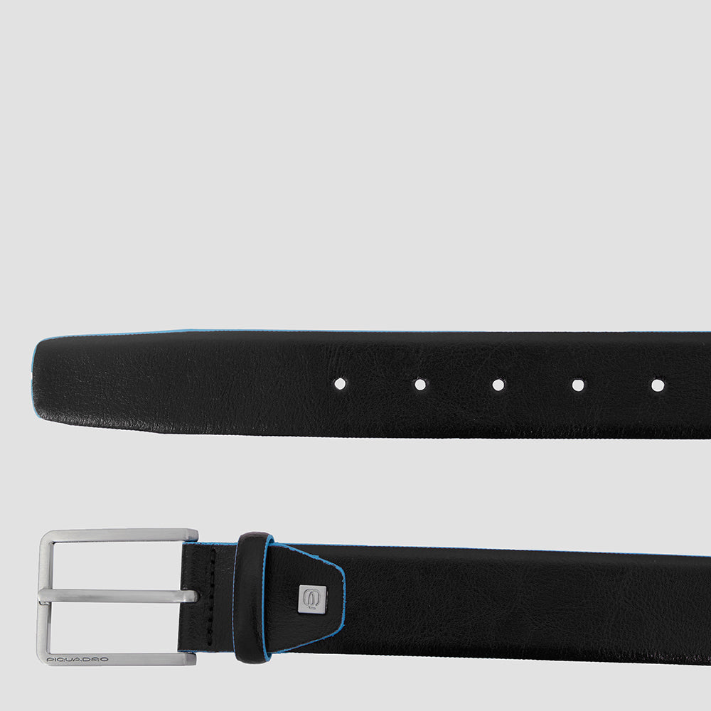 Piquadro Blue Square Gürtel Herren schwarz Leder