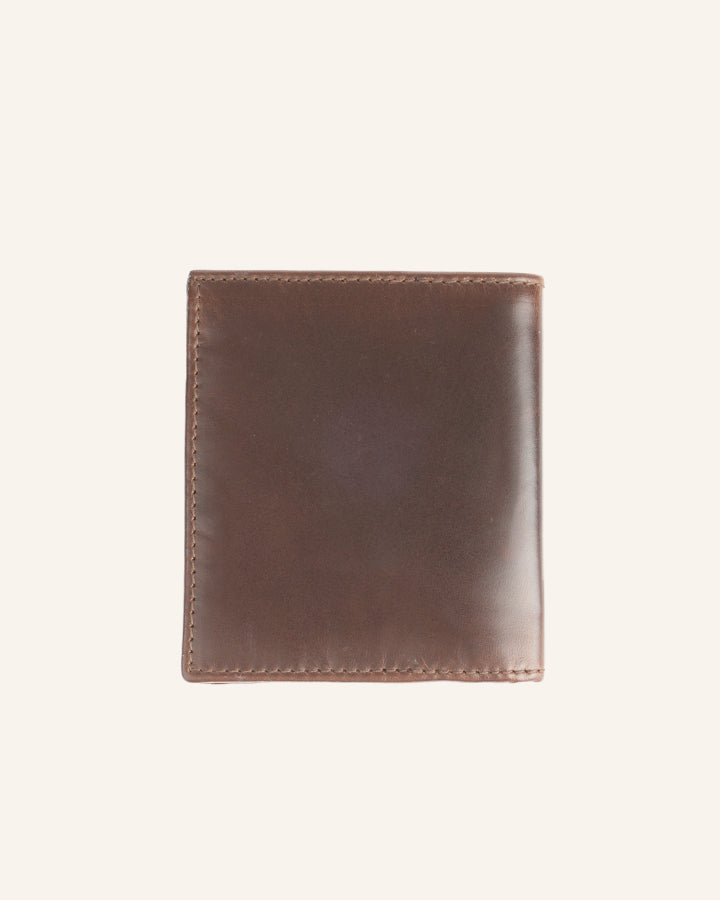 Buckle & Seam Edgar Brown Leder Wallet 8 Kartenfächer