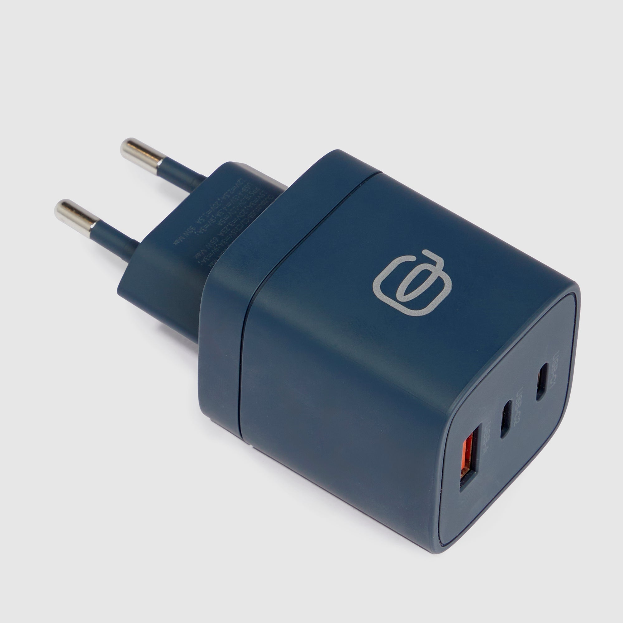 Piquadro BagMotic 65W GaN Ladegerät Multiport blau