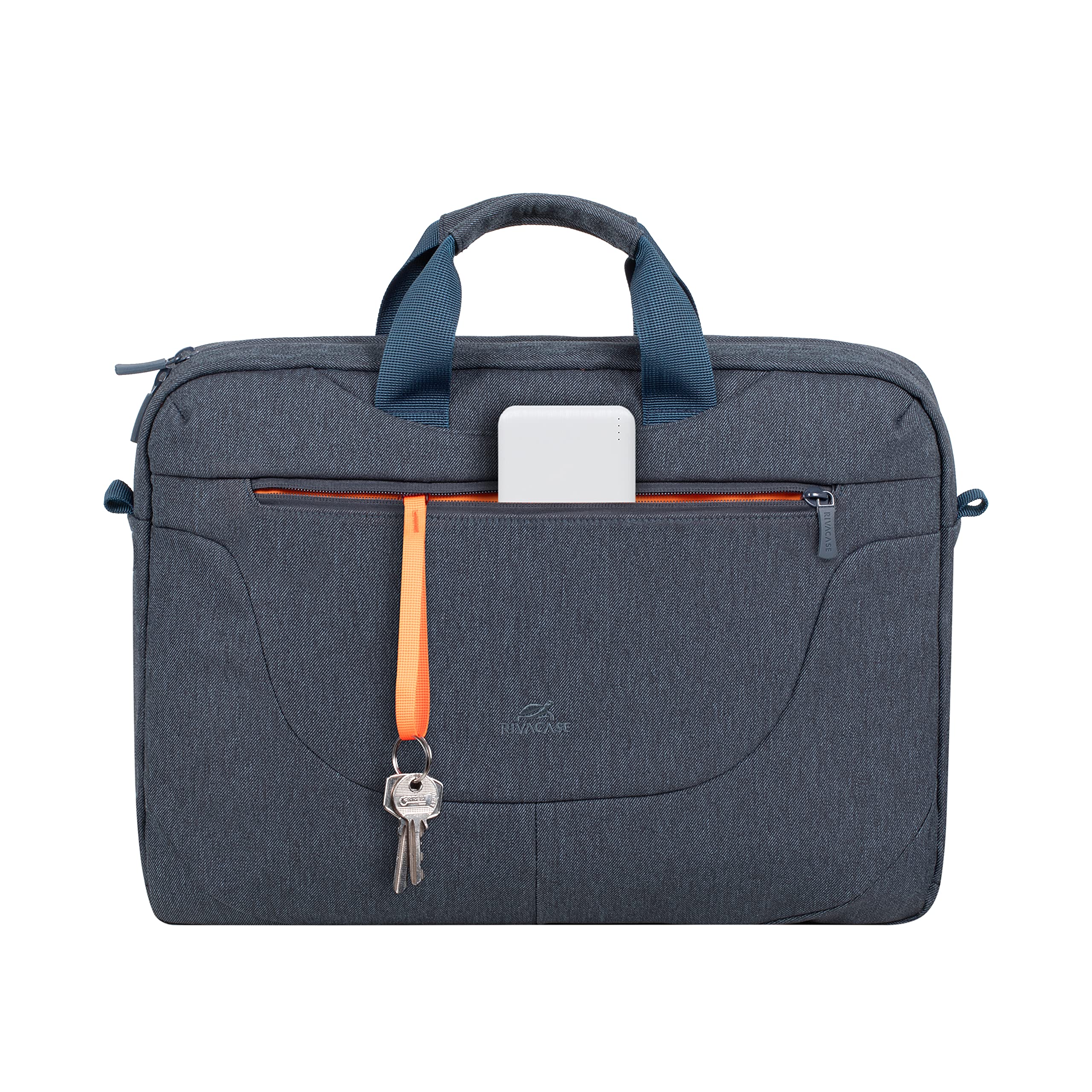 RIVACASE Tiergarten Laptoptasche 15,6 Zoll Dunkelgrau