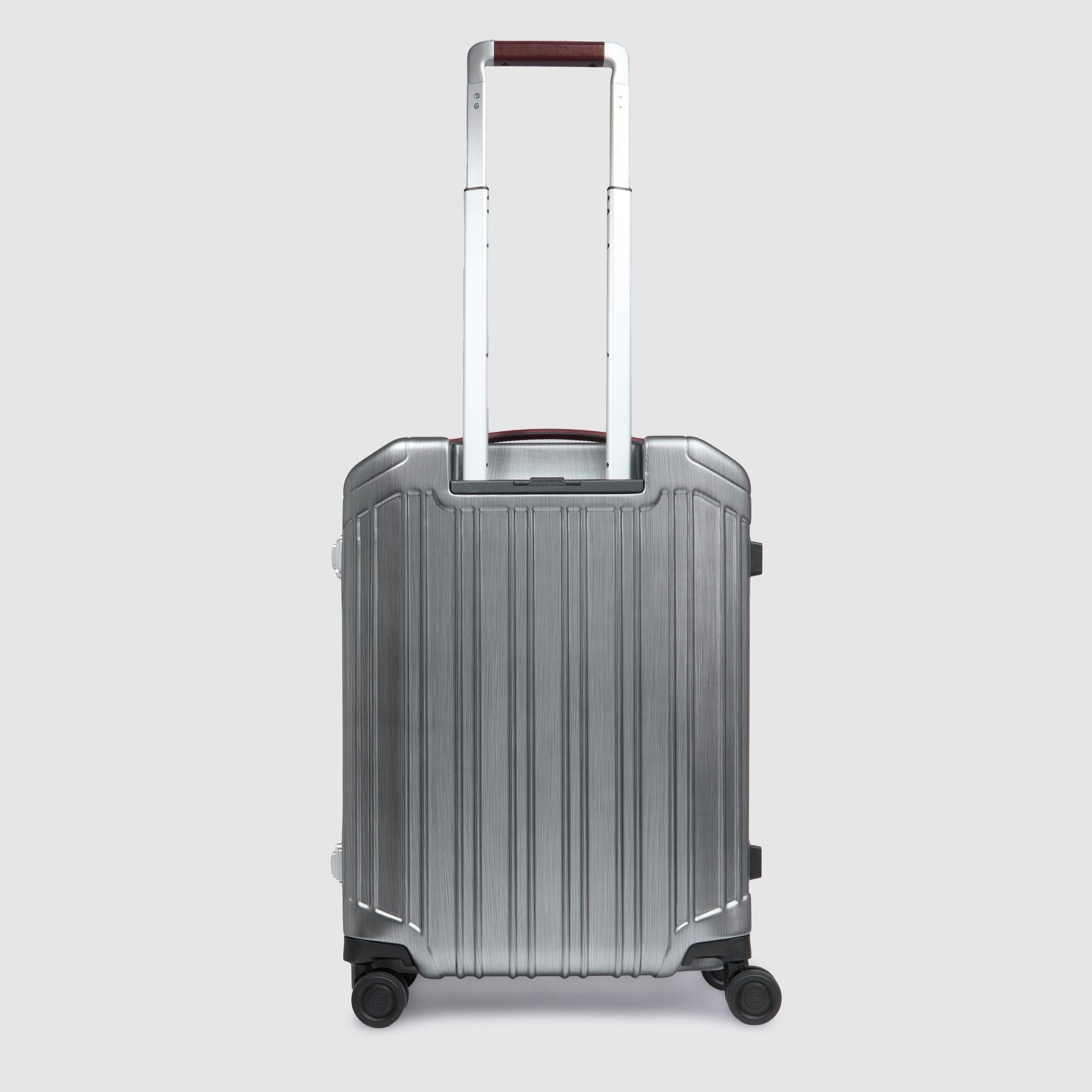 Piquadro PQ-Light Trolley Kabine 17,3 Zoll 4 Rollen