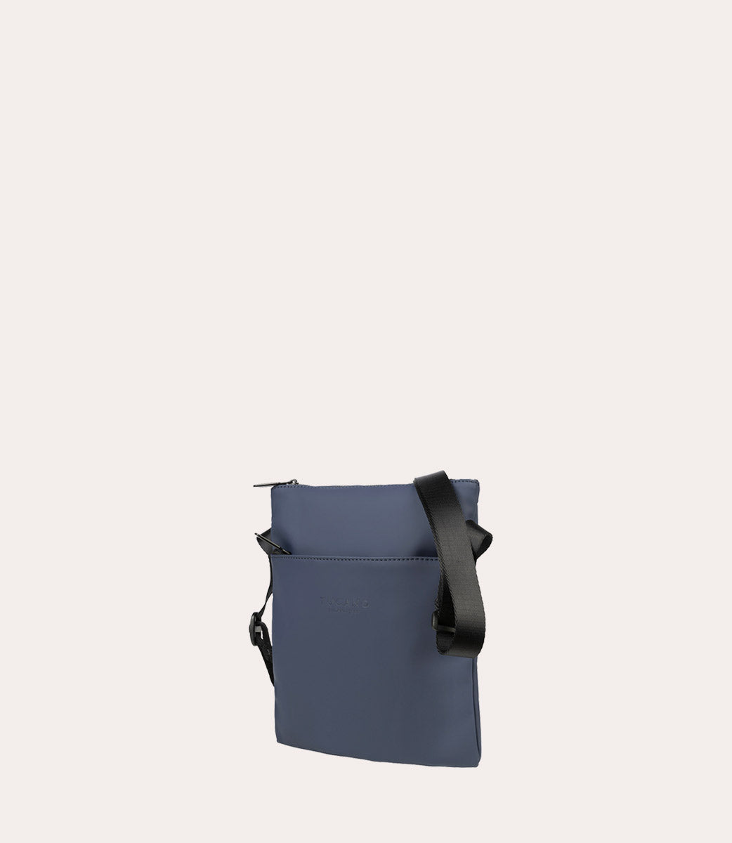 Tucano Gommo Shoulder Bag Umhängetasche Blau gummiert