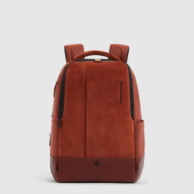 Piquadro Urban Laptop Rucksack 14 Zoll USB Schwarz recycelt