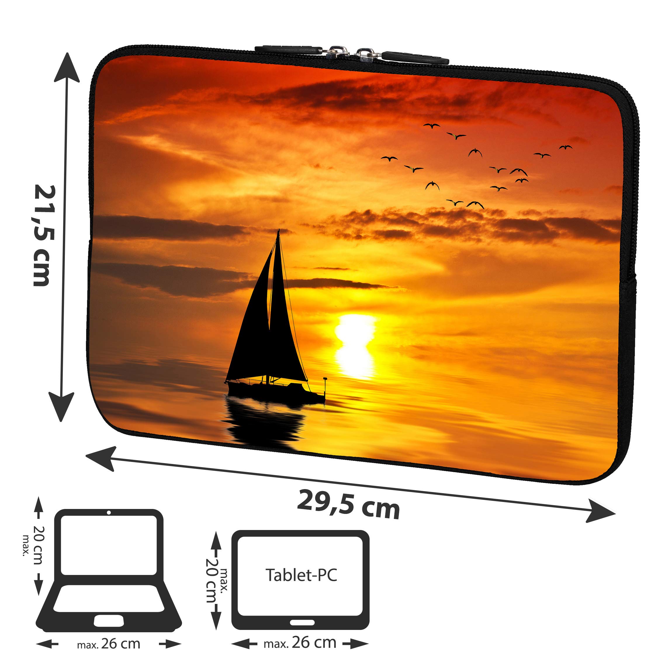 Pedea Design Tablettasche 10,1 Zoll Ocean Sunset