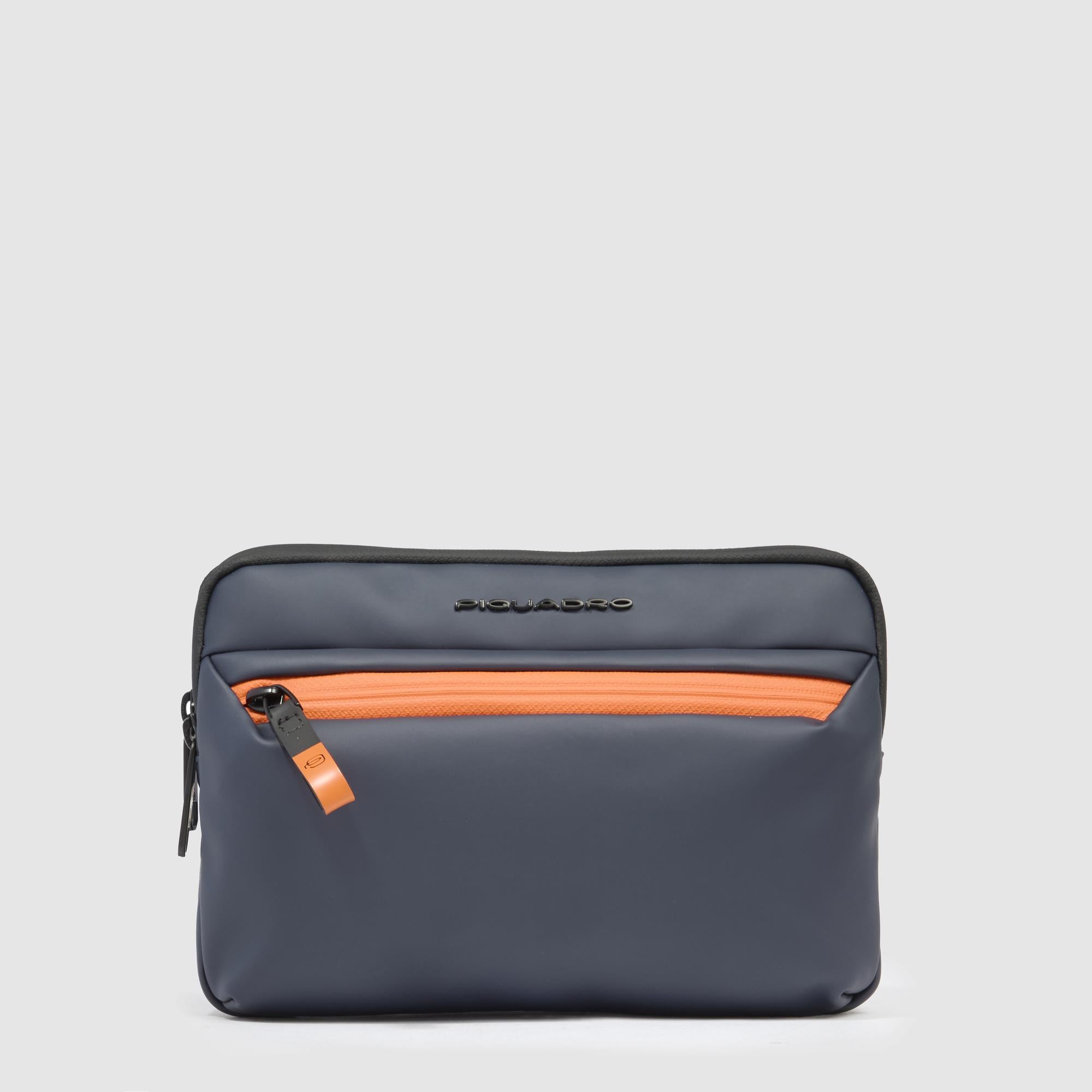 Piquadro Corner 2.0 Pochette iPad mini Blau wasserabweisend