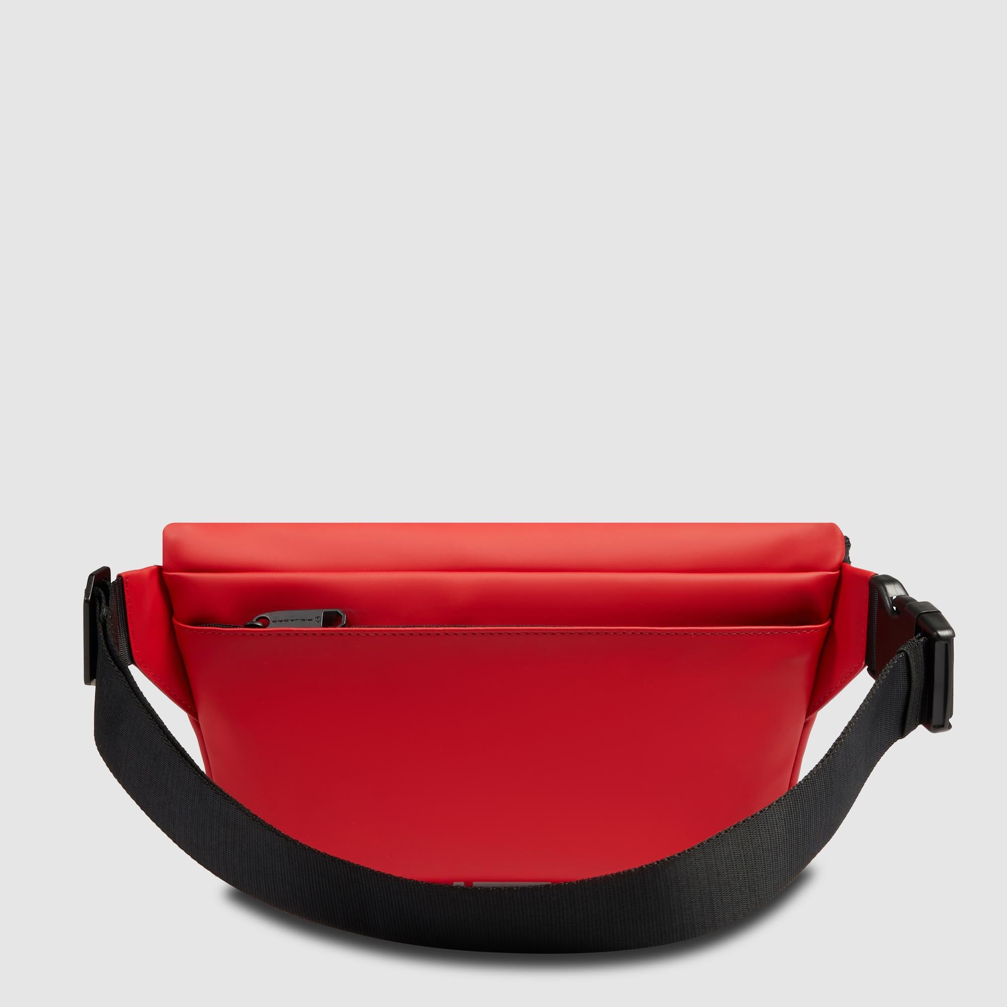 Piquadro x Ducati Gürteltasche Herren schwarz Stoff