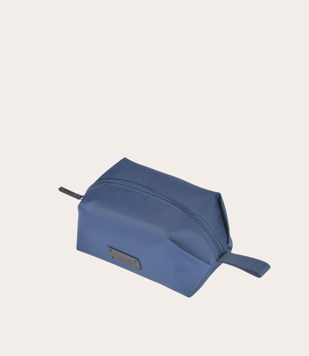 Tucano Fold Beauty Case Blau Recycling-Nylon Leder