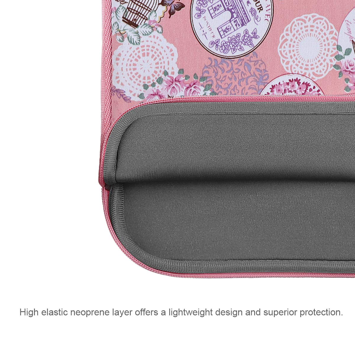 Arvok Basic Laptop Sleeve 13-14 Zoll Rosa Neopren