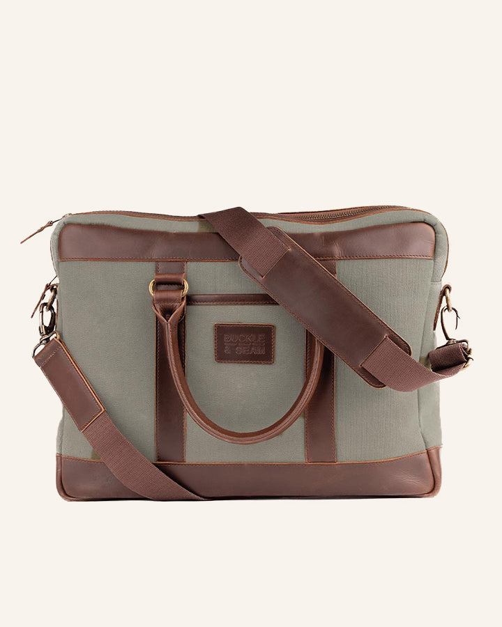 Buckle & Seam Venture Aktentasche Laptoptasche 16 Zoll Blau