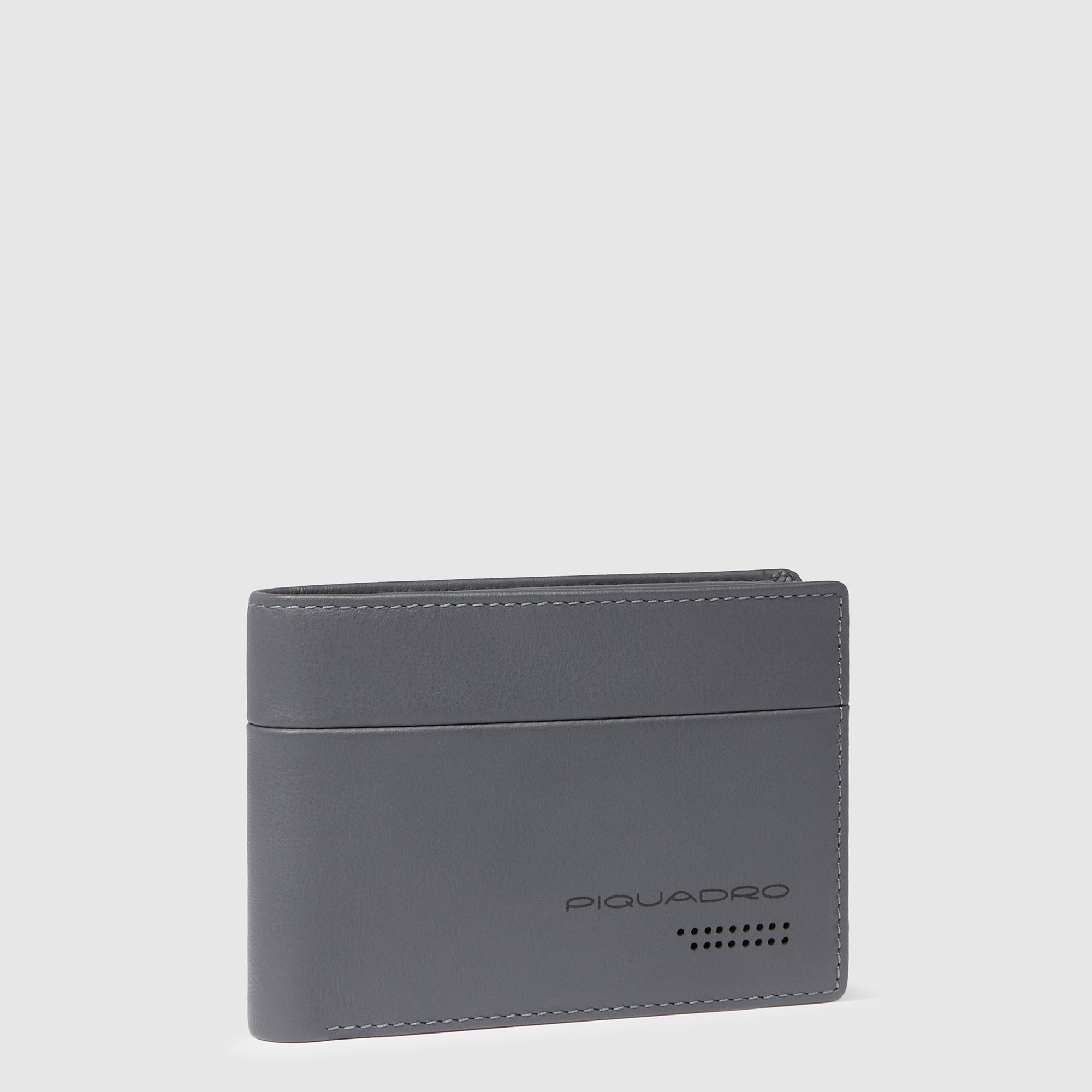 Piquadro Blue Square Geldbörse Herren Schwarz RFID Münzfach