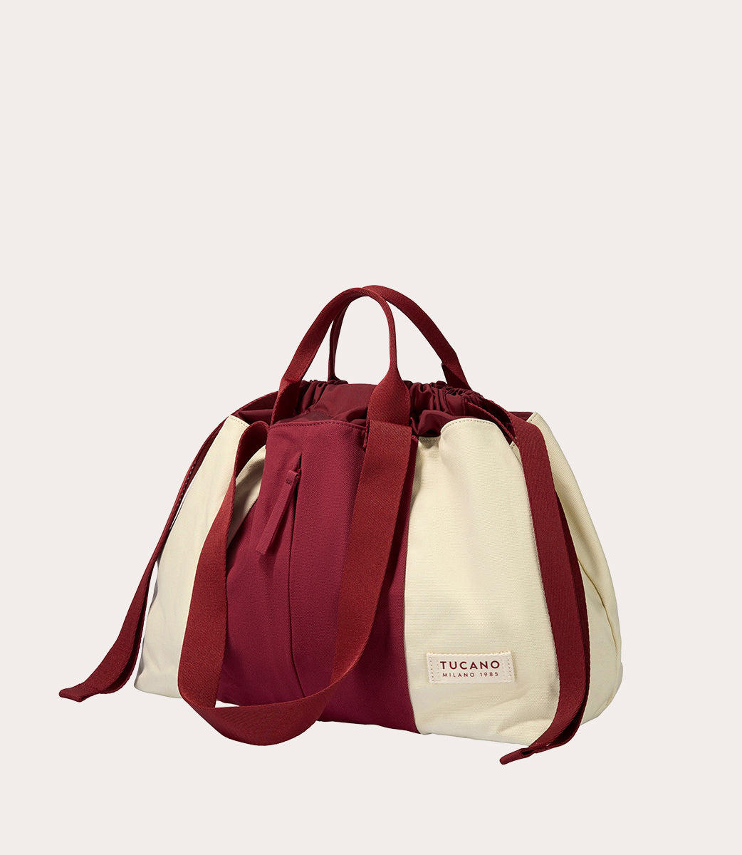 Tucano Carry Beach Medium Shopper Baumwolle Blau Kordelzug