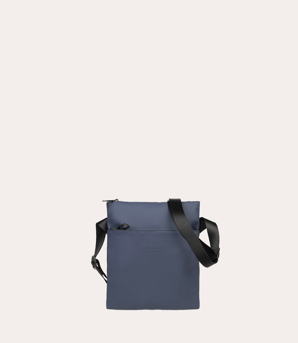 Tucano Gommo Shoulder Bag Umhängetasche Blau gummiert