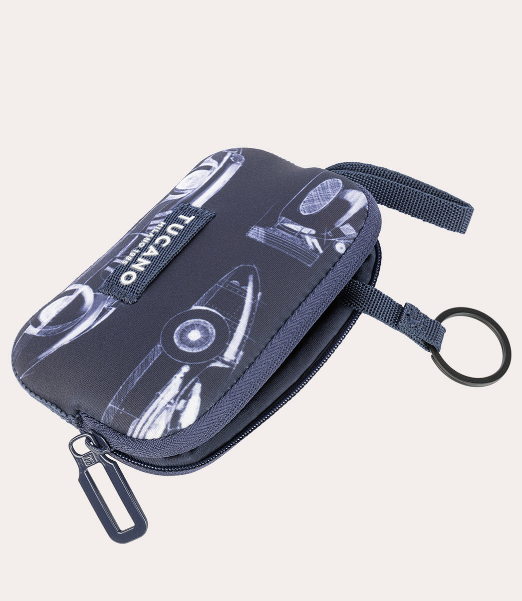 Tucano Schizzo Schlüsseletui Neopren grün Reißverschluss