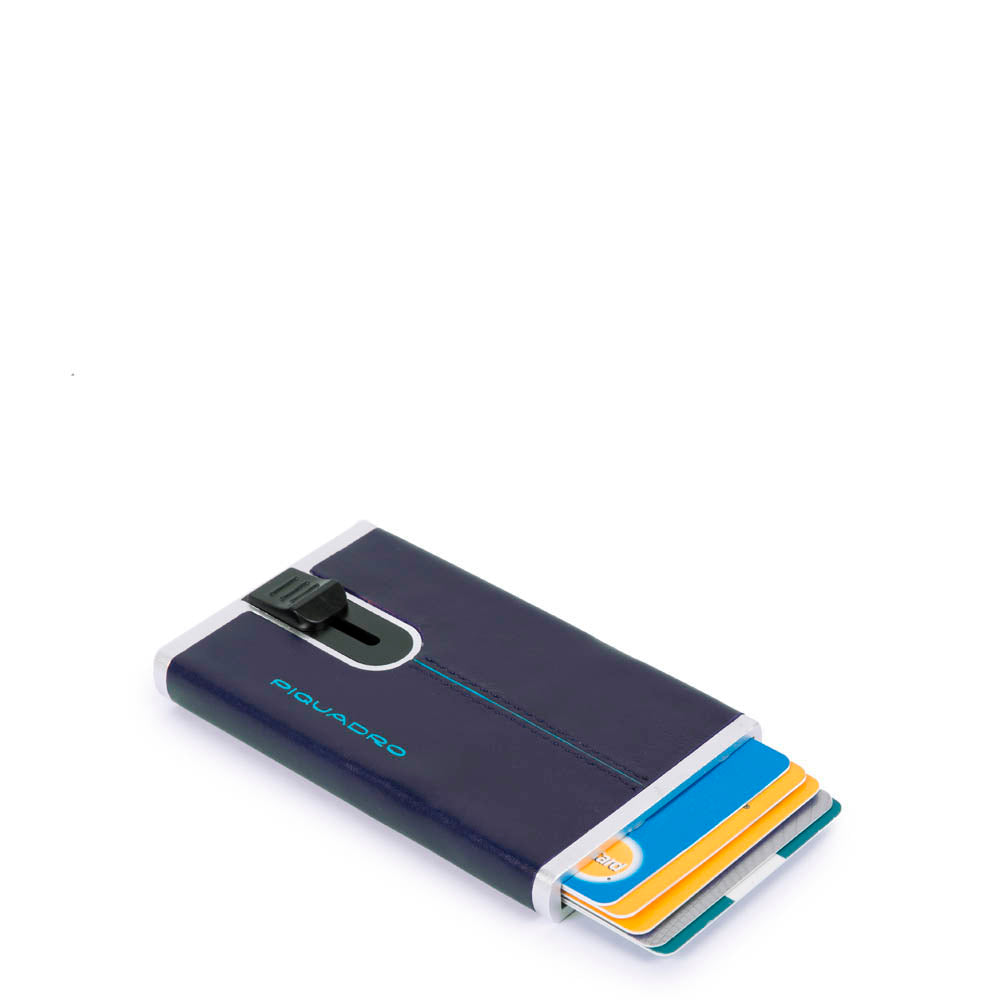 Piquadro Black Square Kartenetui Slider Braun RFID