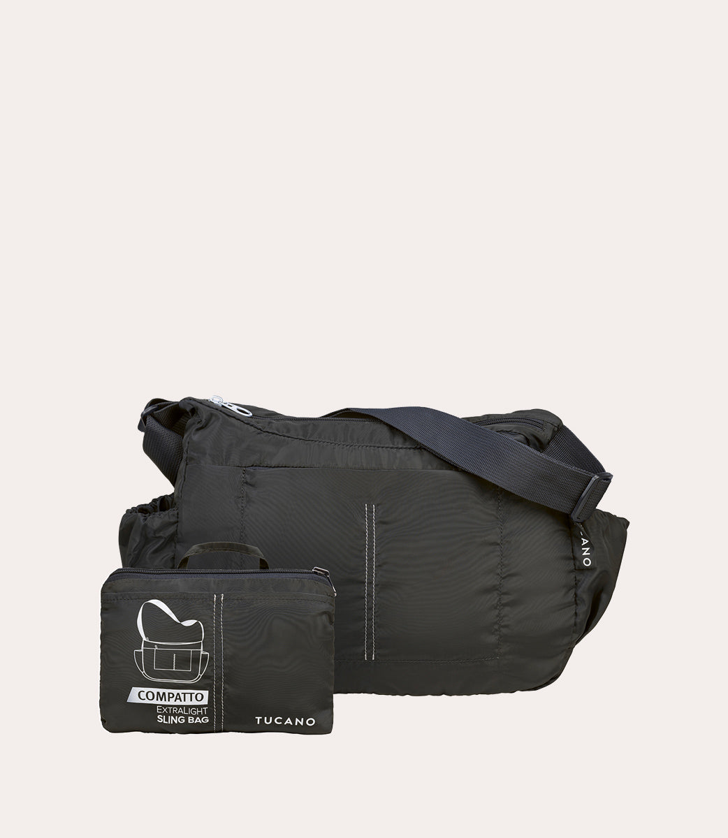 Tucano Compatto Eco Sling Umhängetasche Blau faltbar