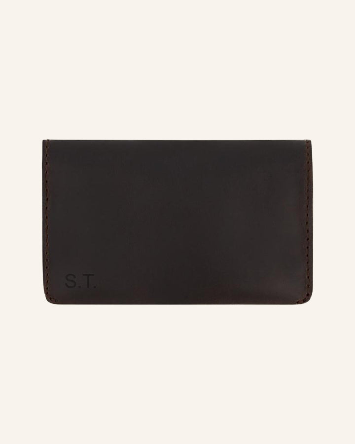 Buckle & Seam Cusco Kartenetui Leder Schwarz für Karten