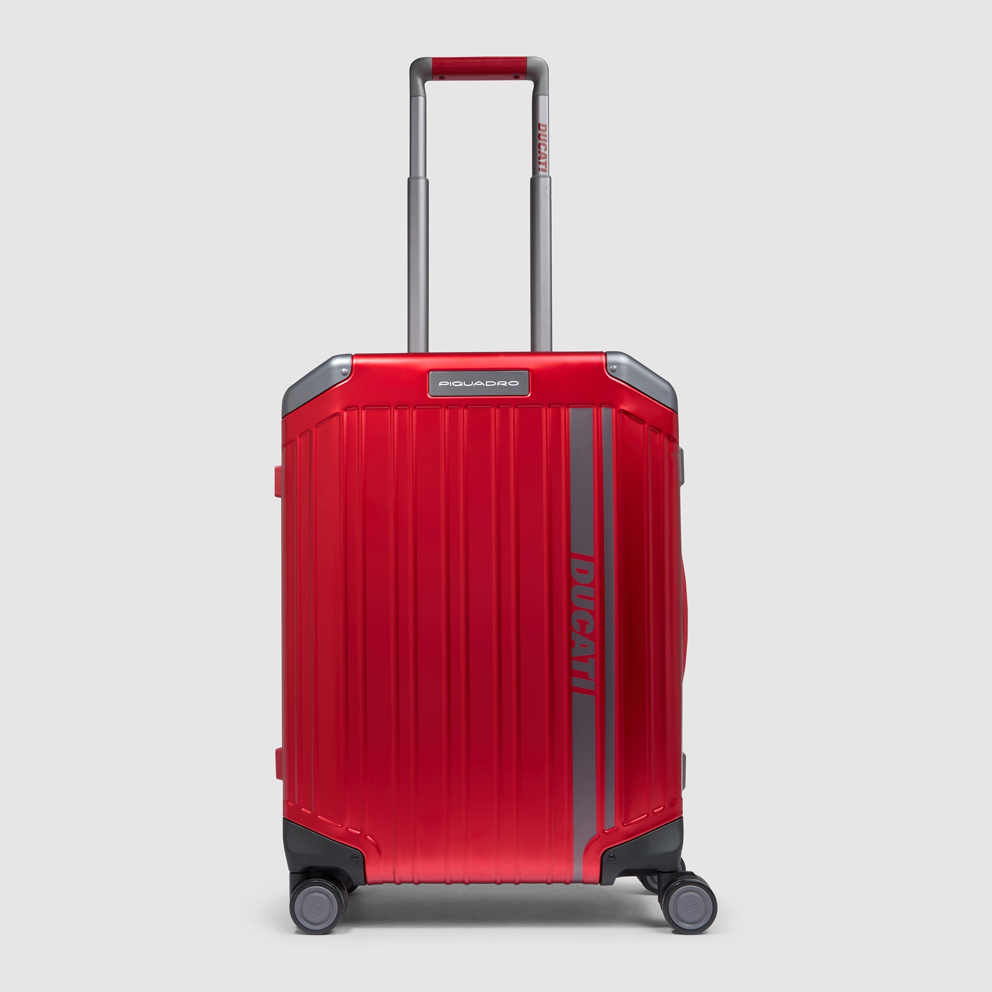 Piquadro Ducati Kabinentrolley Alu Rot 4 Rollen Handgepäck