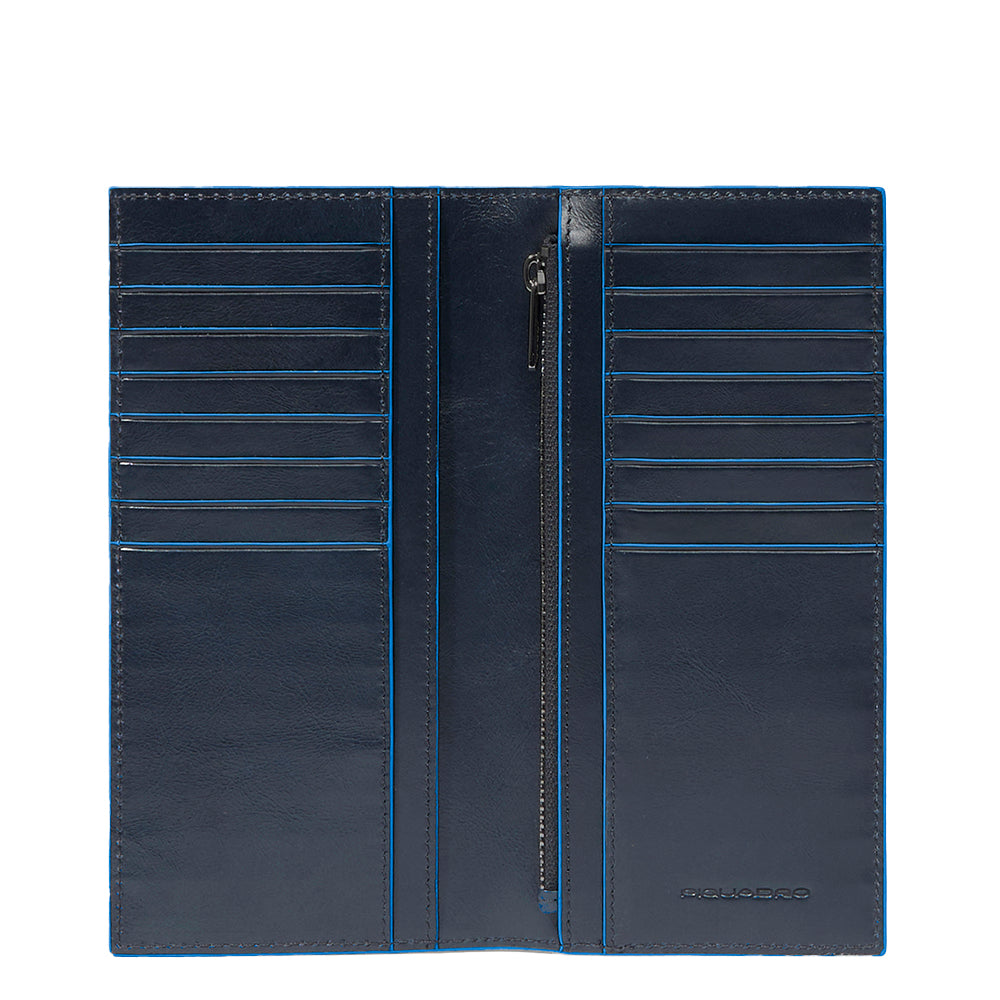 Piquadro Blue Square Geldbörse Herren vertikal Schwarz RFID