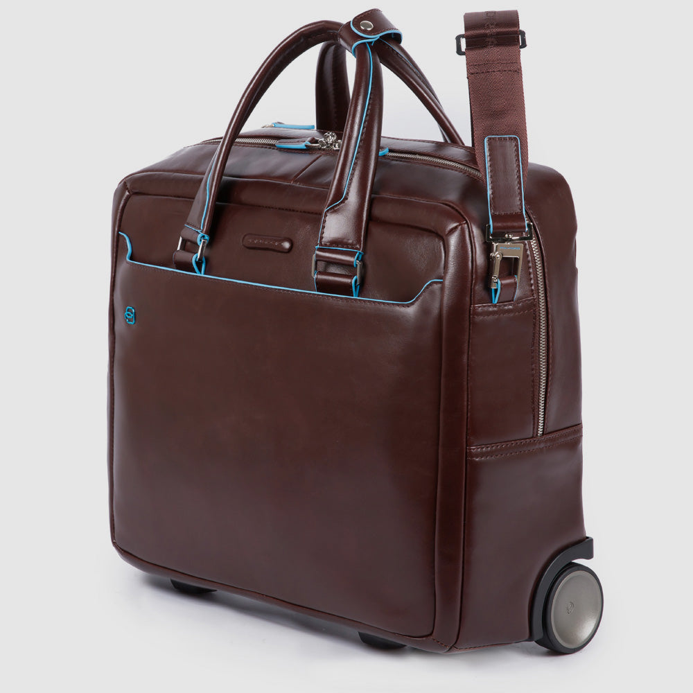 Piquadro PQLP Pilotenkoffer Leder 15,6" schwarz