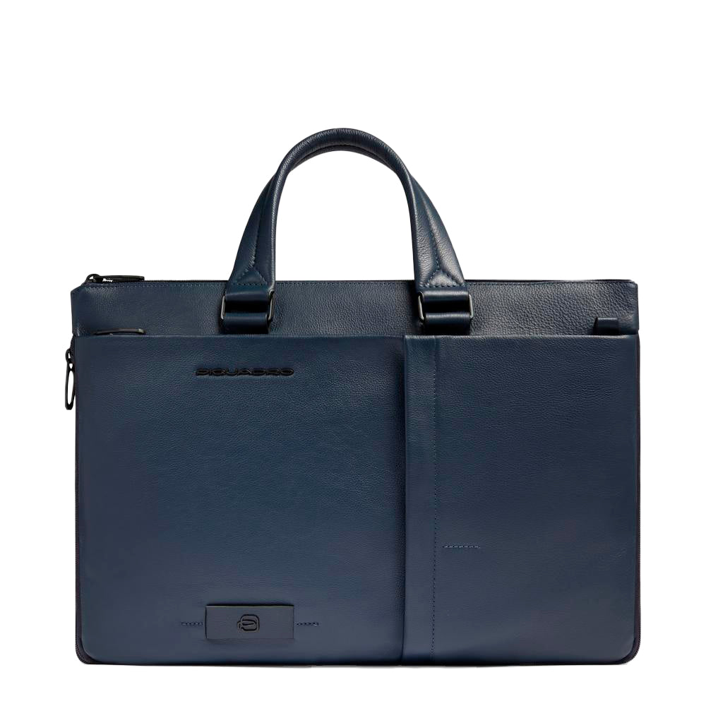 Piquadro Modus Laptoptasche 15,6 Zoll Schwarz erweiterbar