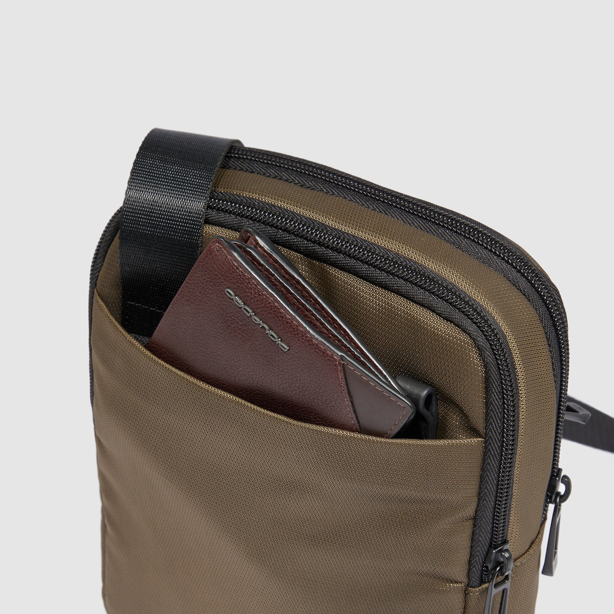 Piquadro Urban Borsello Umhängetasche Herren Schwarz RFID