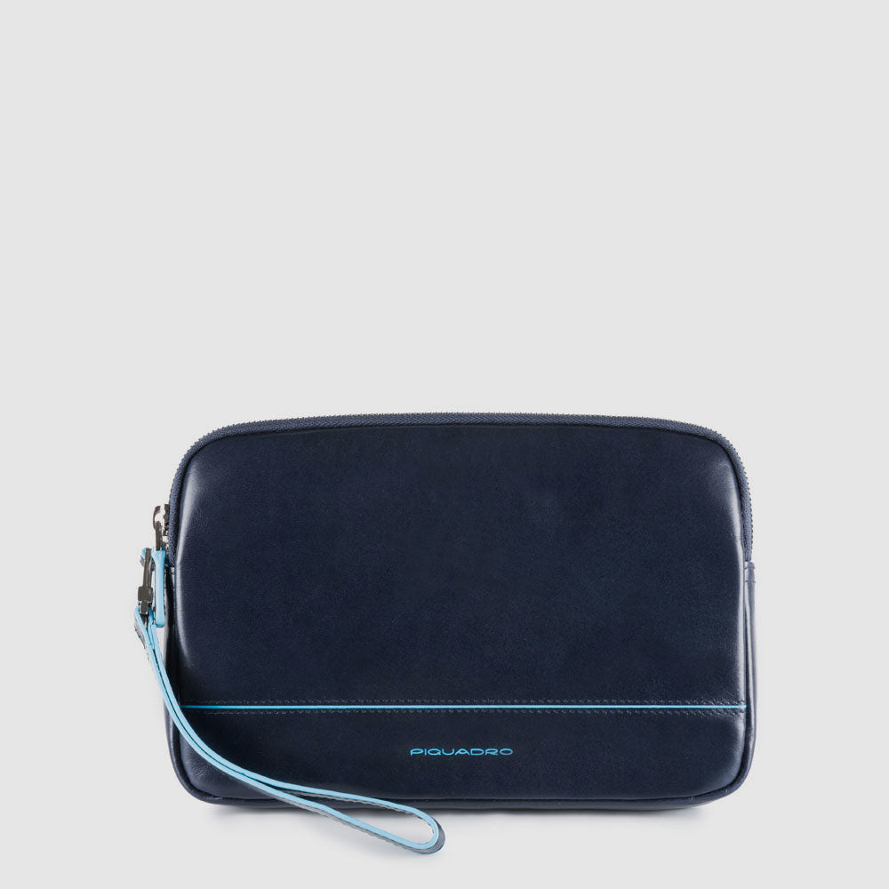Piquadro Black Square Pochette Leder schwarz N
