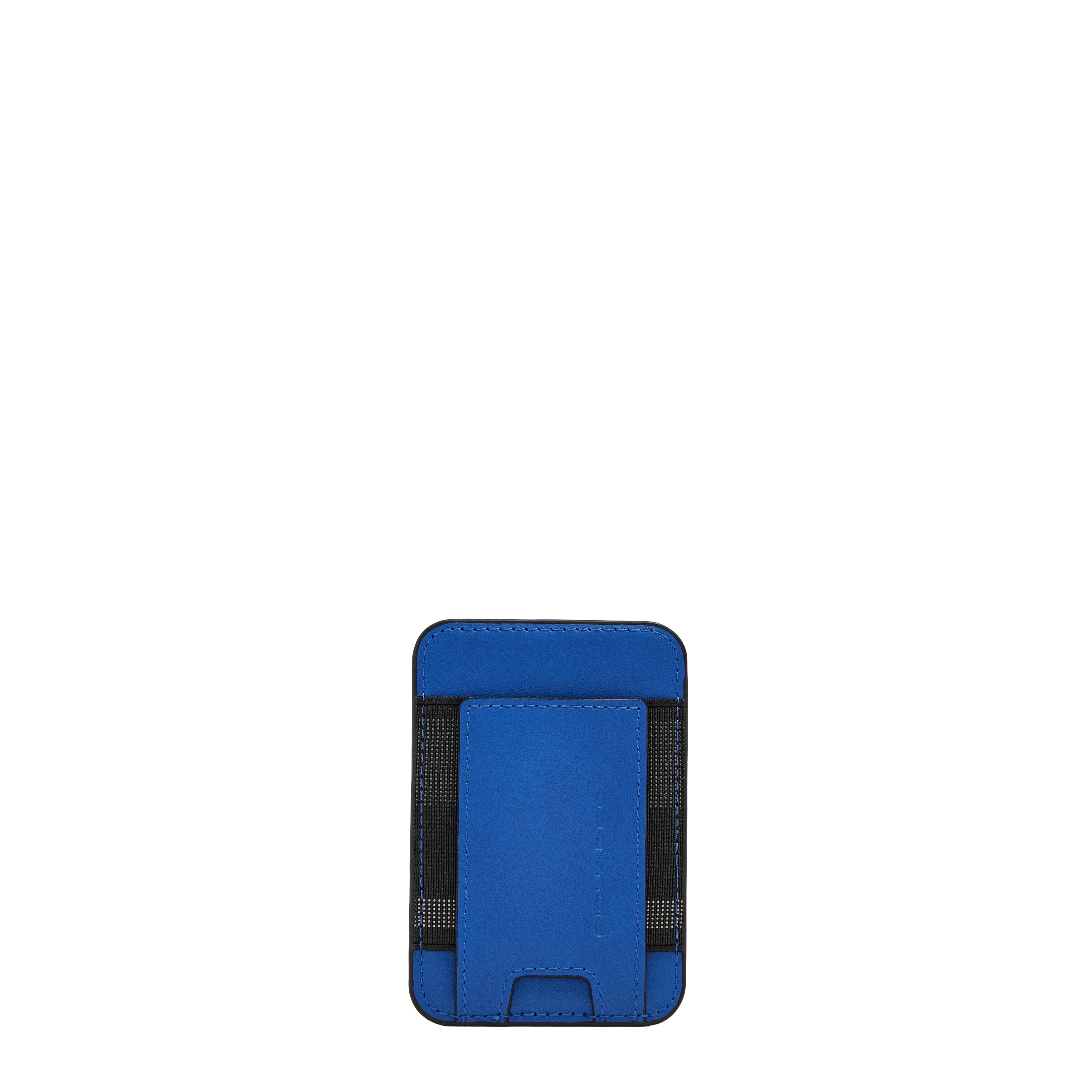 Piquadro BagMotic Kartenetui MagSafe Leder Blau