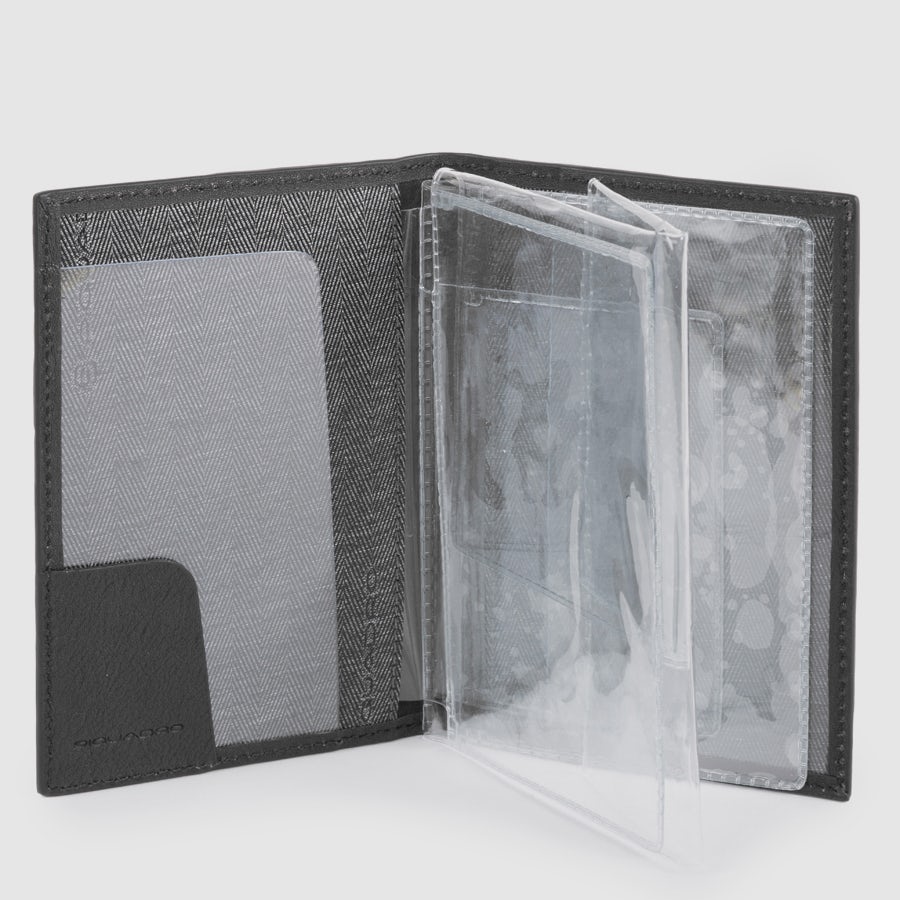 Piquadro Blue Square Führerscheinetui Leder schwarz CU