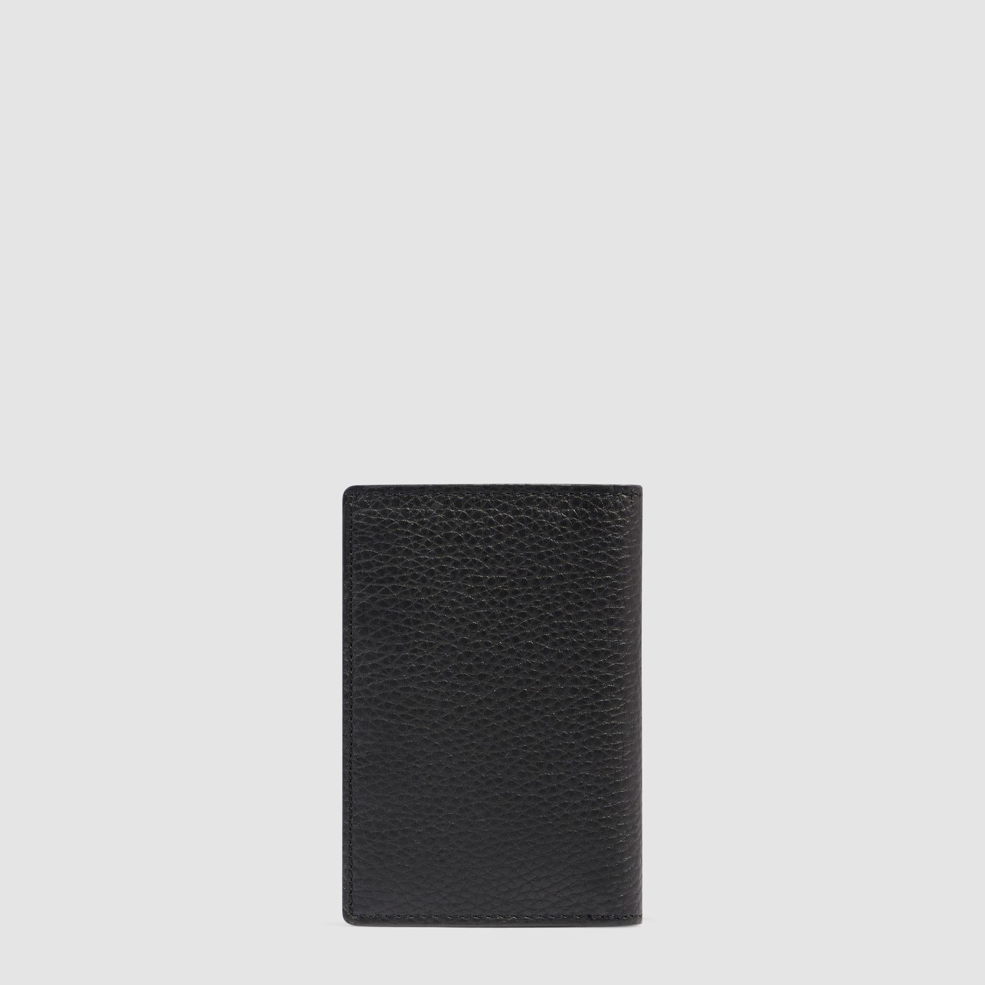 Piquadro Blue Square Kreditkartenetui Leder RFID schwarz