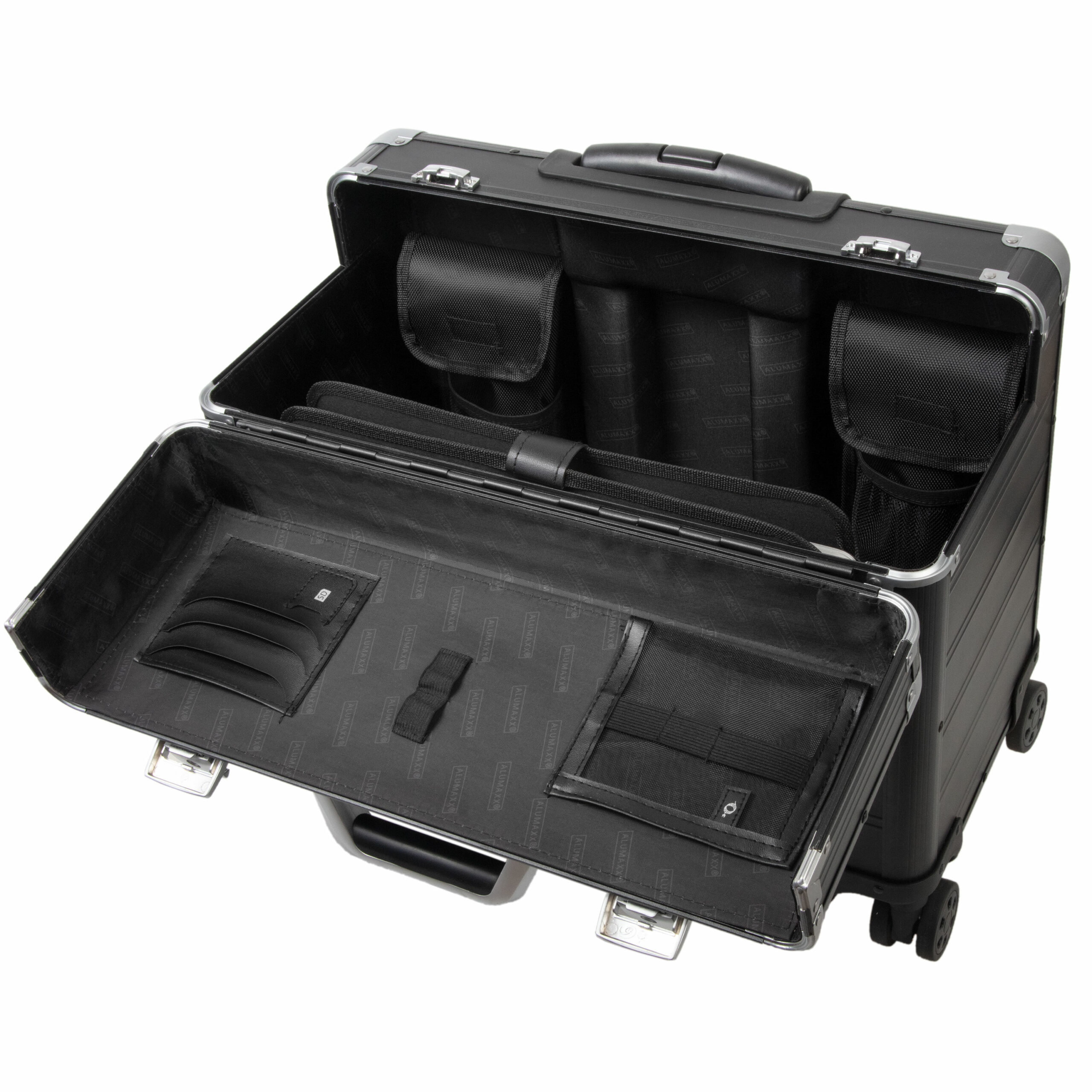 Lightpak Pandora 45168 Pilotenkoffer schwarz matt Aluminium