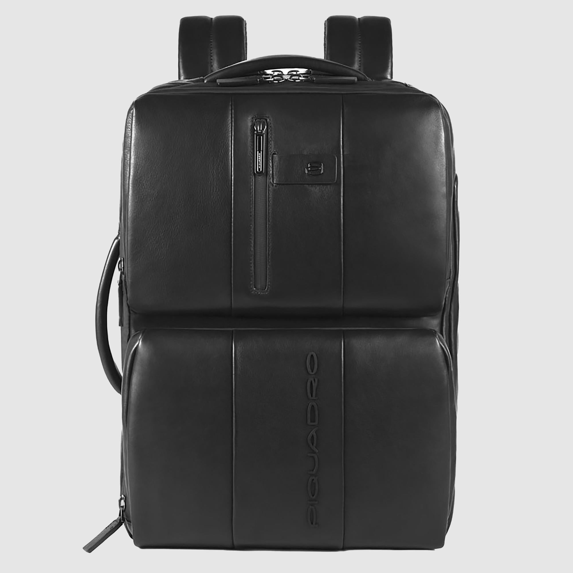 Piquadro Urban Herren Rucksack 17,3 Zoll Schwarz Laptop