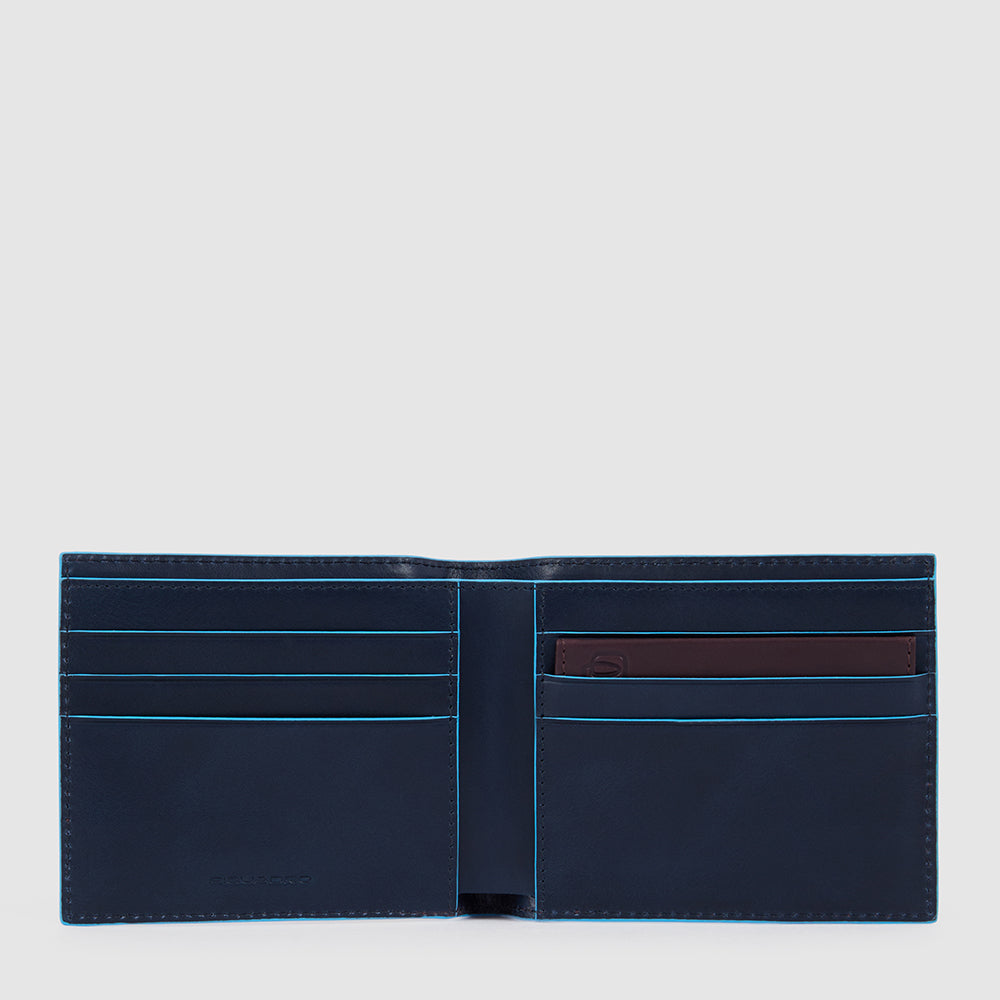 Piquadro Blue Square Herren Geldbörse Leder Schwarz RFID
