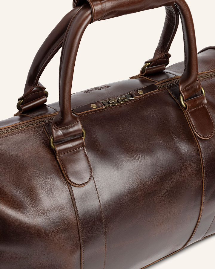 Buckle & Seam Collin Weekender Reisetasche Braun 31L Leder