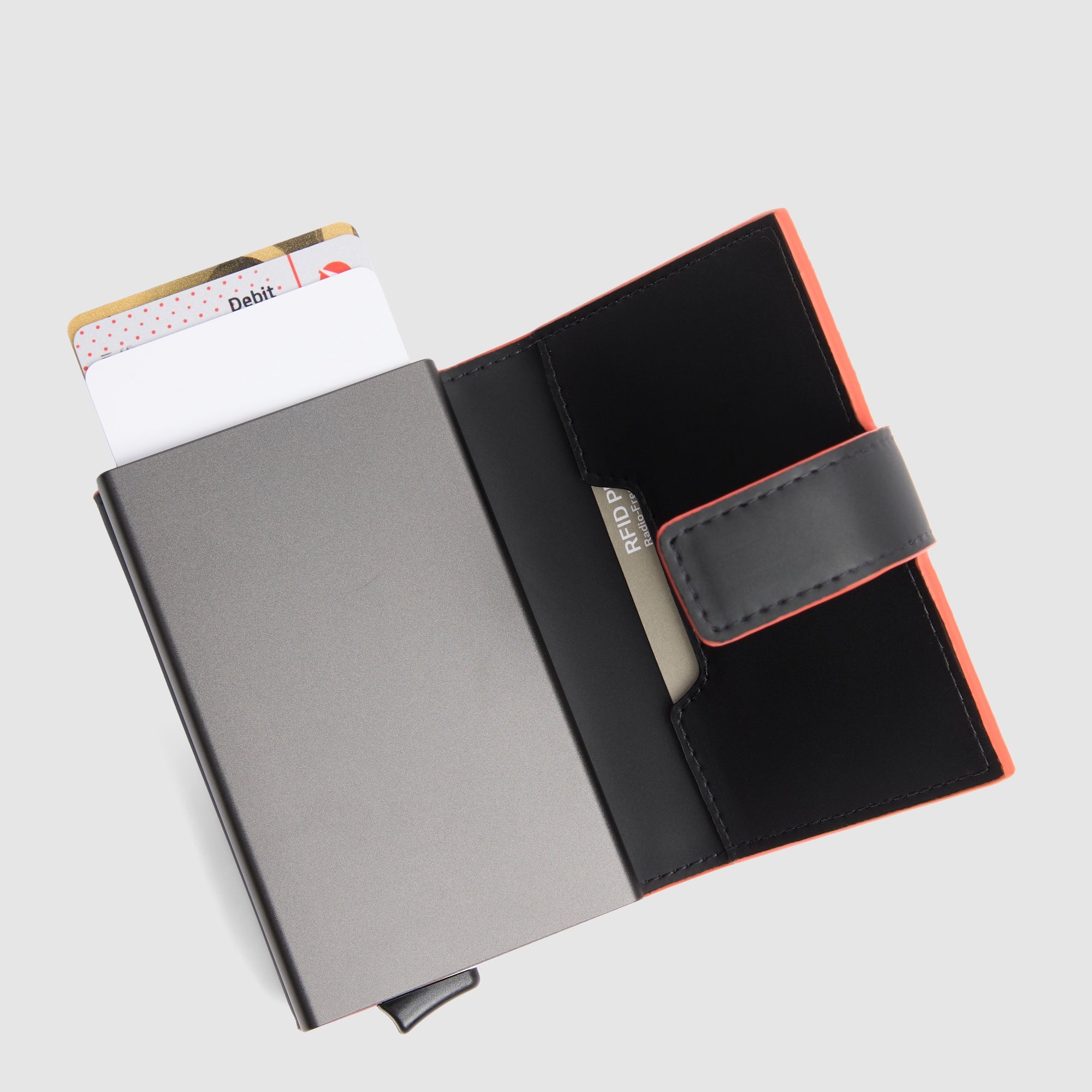 Piquadro x Audi F1 Automatik Kartenetui N schwarz RFID